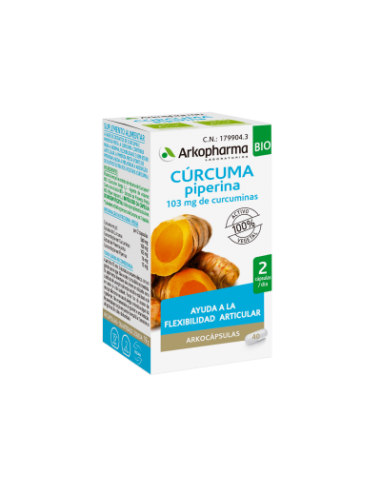 Arkocápsulas Cúrcuma 40 cápsulas