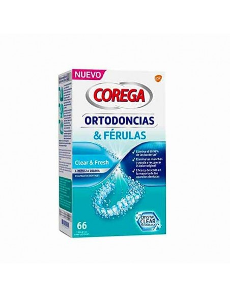 Corega Ortodoncia y Férulas 66 tabletas